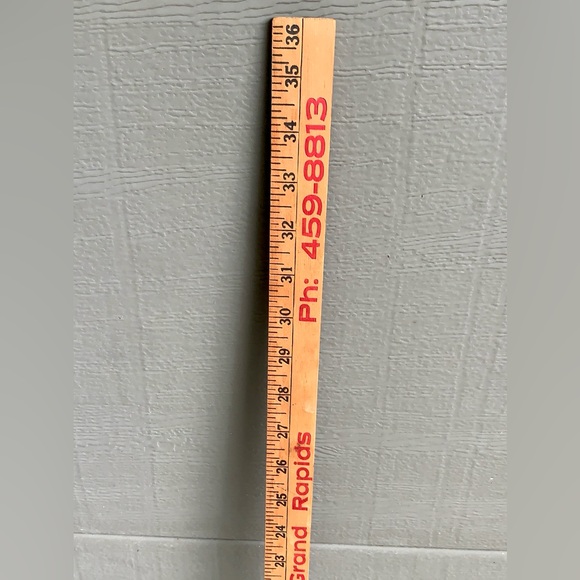 Vtg Grand Rapids Michigan Veenstra Dutch Boy Paints Advertisement Yard Stick - Picture 12 of 15